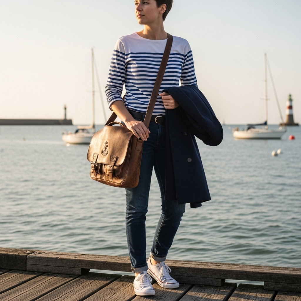 Nautical Vibes Styling the Classic Breton Stripe Shirt